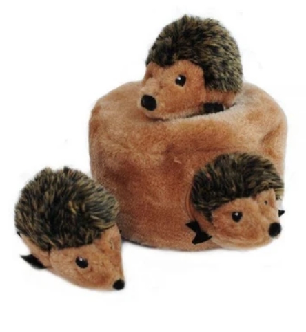 ZippyPaws Burrow ježečci v doupěti 16cm