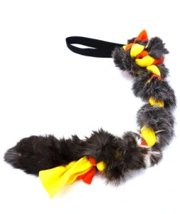 Přetahovadlo fleece s kožešinou 40cm