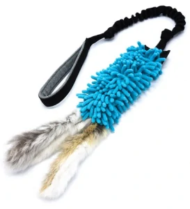 Přetahovadlo mop s kožešinou 40cm (+60cm rukojeť)
