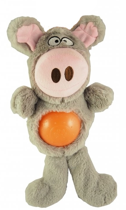 Prasátko plyš+plast 34x20cm