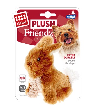 Plush Friendz králíček hnědý 11cm