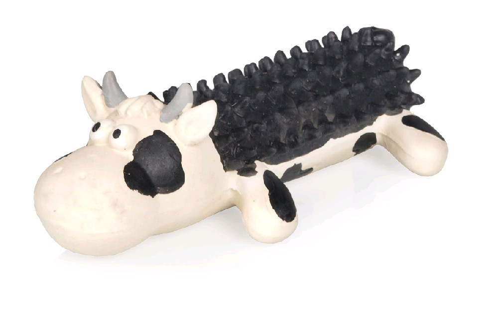 Latexová ježatá kráva strakatá 15,5cm