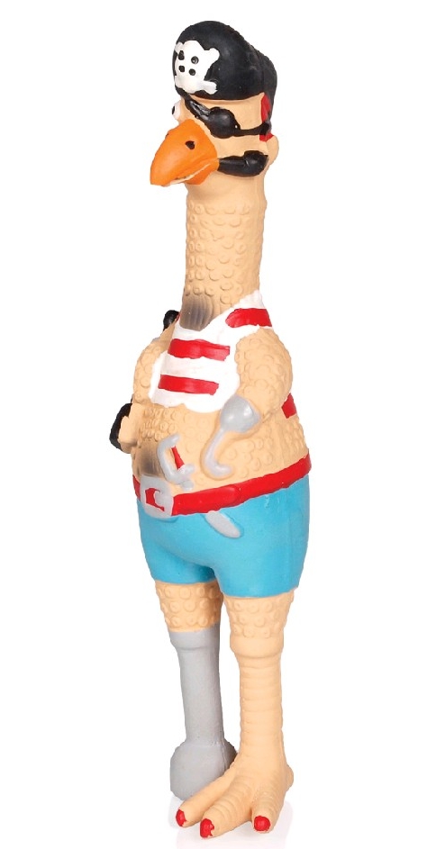 Latexový kohout pirát 23cm