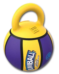 GiGwi Jumball míč  s rukojetí žlutý (20cm)