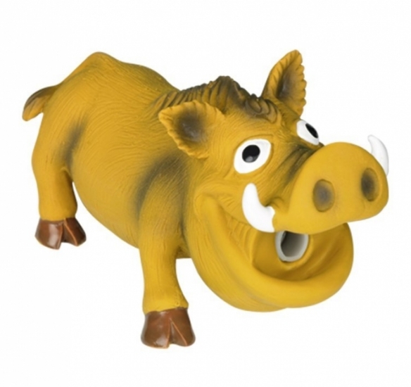 Latexový kanec chrochtající 17cm