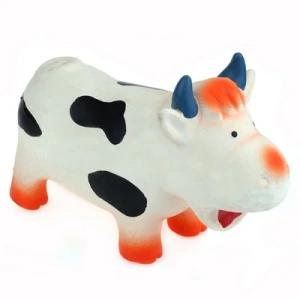 Latexová kráva bučící 18cm