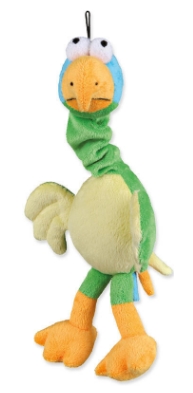 Plyšový pták s natahovacím krkem 30cm