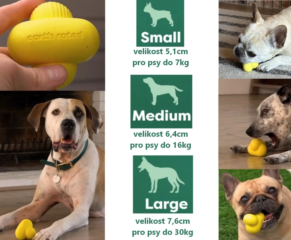 Earth Rated Fetch aportovací hračka L (7,6cm)