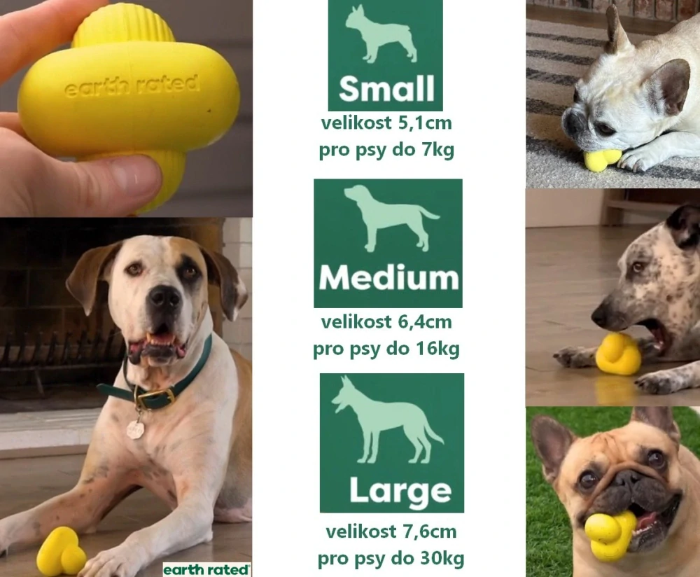Earth Rated Fetch aportovací hračka M (6,4cm)